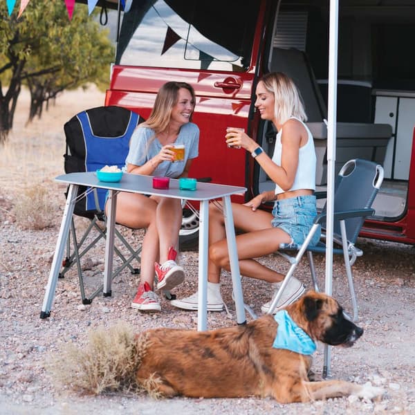 Sammenleggbar campingstol med polstring