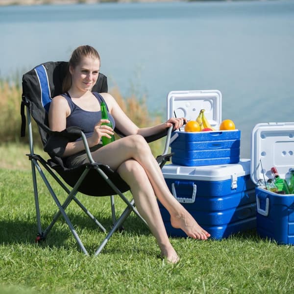 Sammenleggbar campingstol med polstring