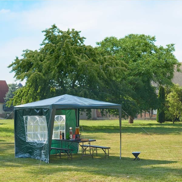Partytält 3x3 m 2 väggar