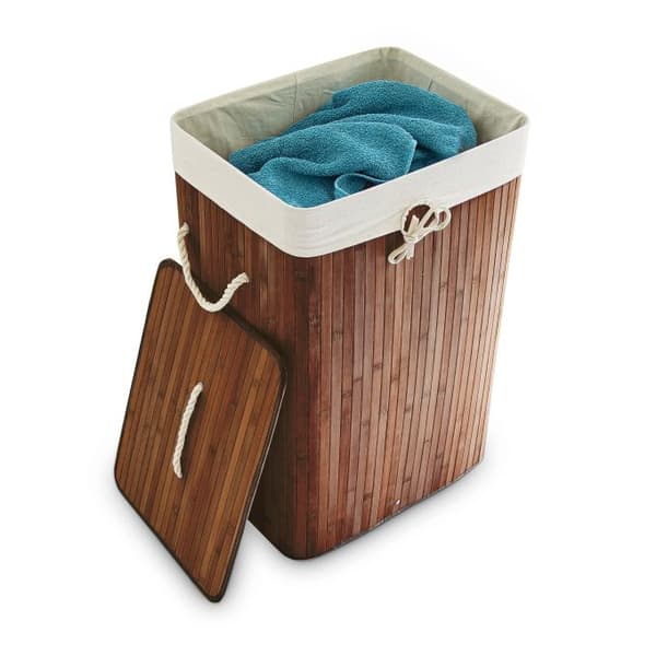 Tvättkorg bambu