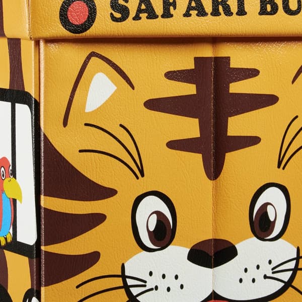 Kokoontaitettava lelulaatikko, jossa säilytystilaa