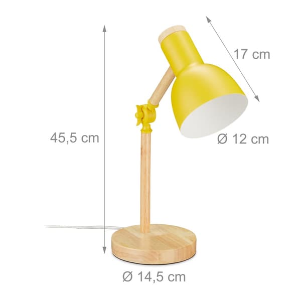 Skrivebordslampe i tre