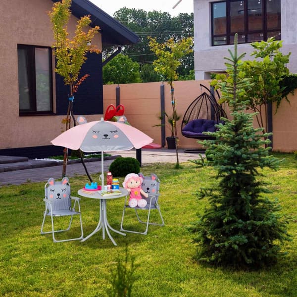 Camping Sittgrupp för barn med parasoll