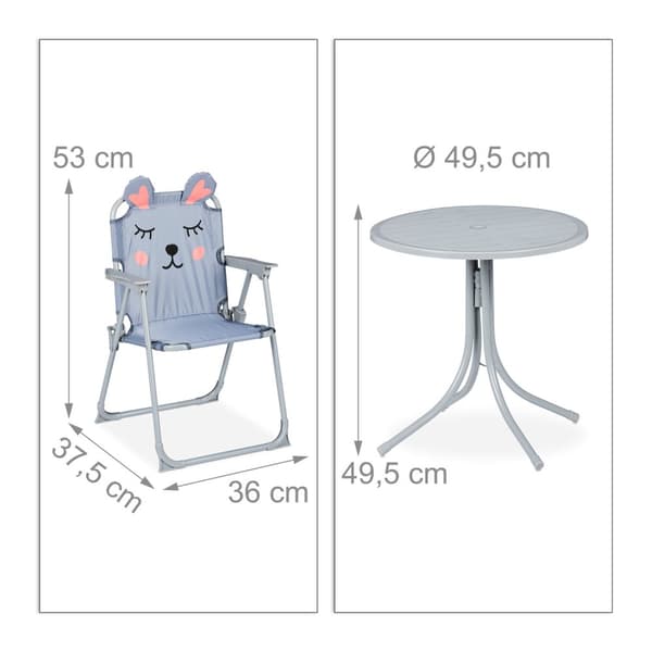 Camping Sittgrupp för barn med parasoll