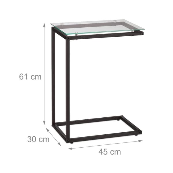 U-formet materialemix sidebord