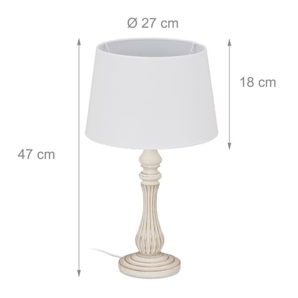 Bordlampe i landlig stil