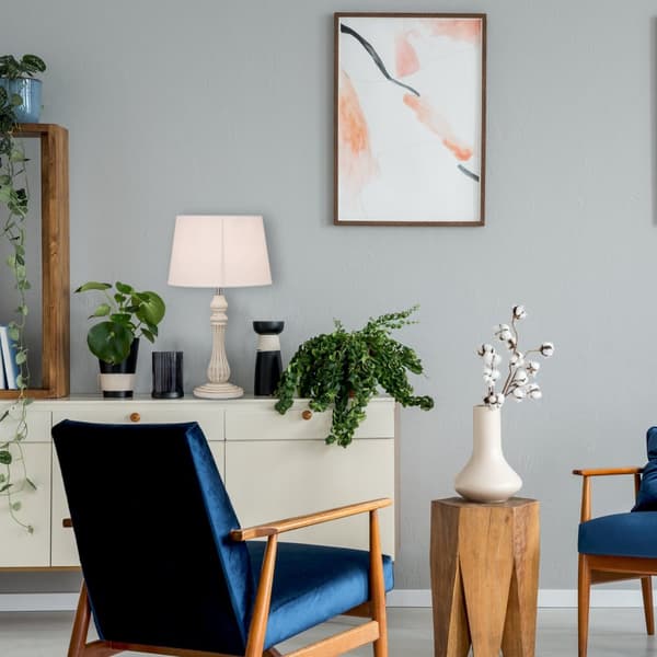 Bordlampe i landlig stil