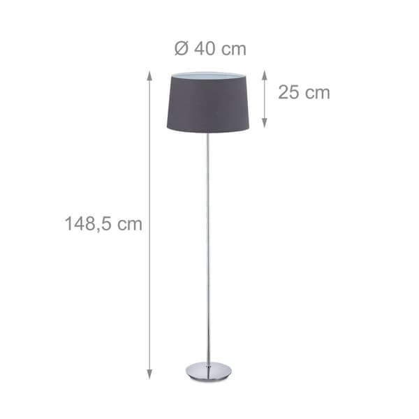 Golvlampa med tygskärm