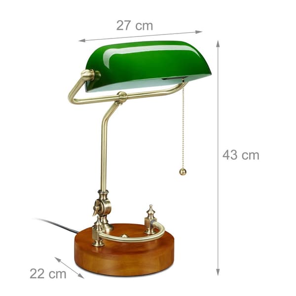 Banker lampe med trækkontakt