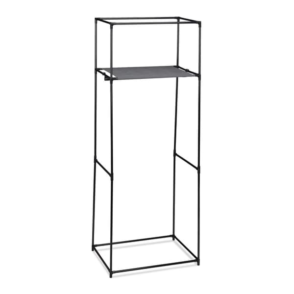 Stoffgarderobe med klesstang