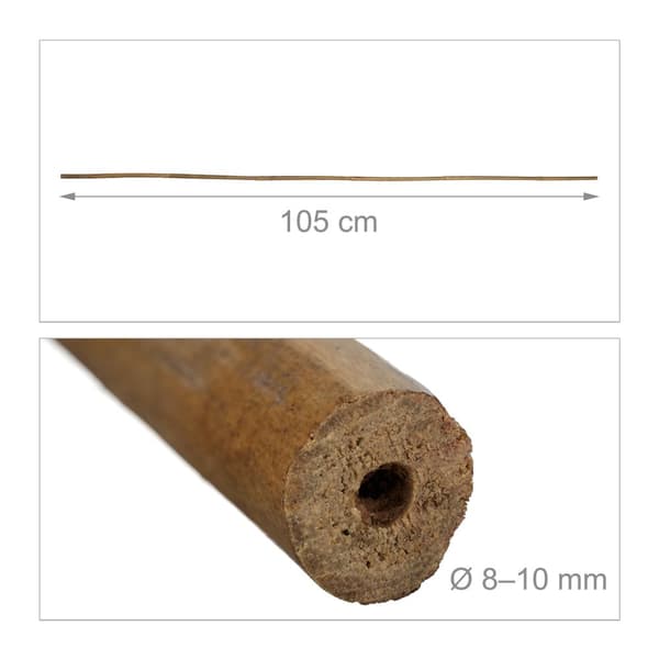 Bambuspinner 105 cm i sett med 40 stk
