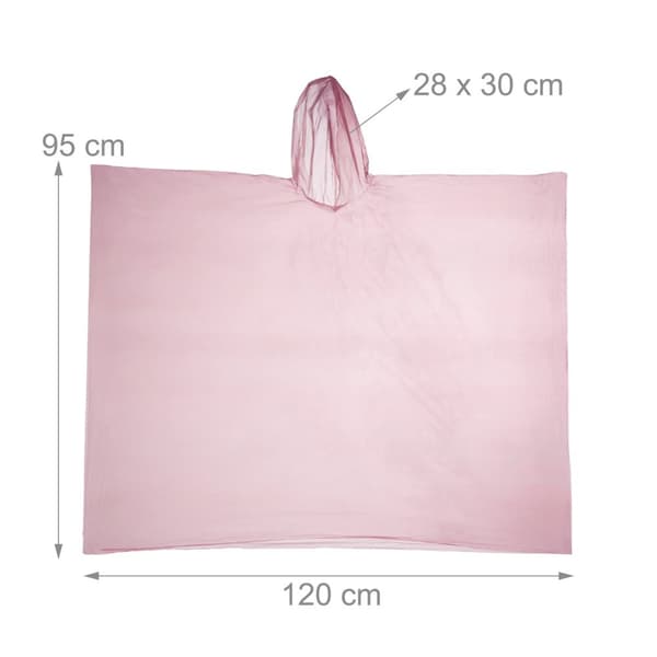 Engangs poncho sett med 10 stk