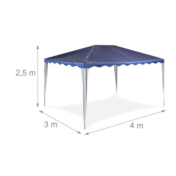 Mørkeblå paviljong 3x4 m