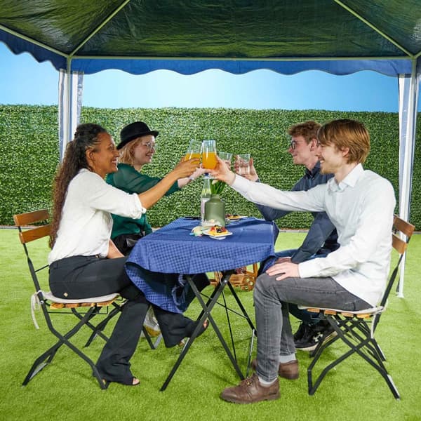 Mørkeblå paviljong 3x4 m