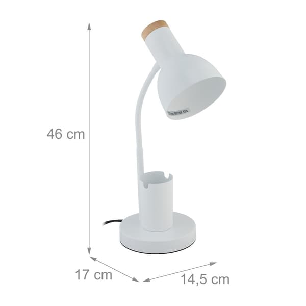 Bordlampe med kugleholder