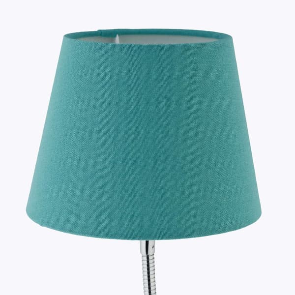 Flexibel bordslampa med skärm i tyg