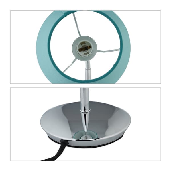 Flexibel bordslampa med skärm i tyg