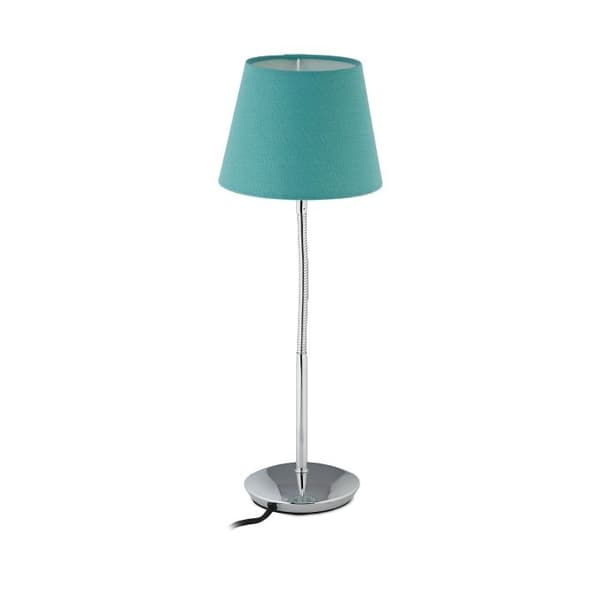 Flexibel bordslampa med skärm i tyg
