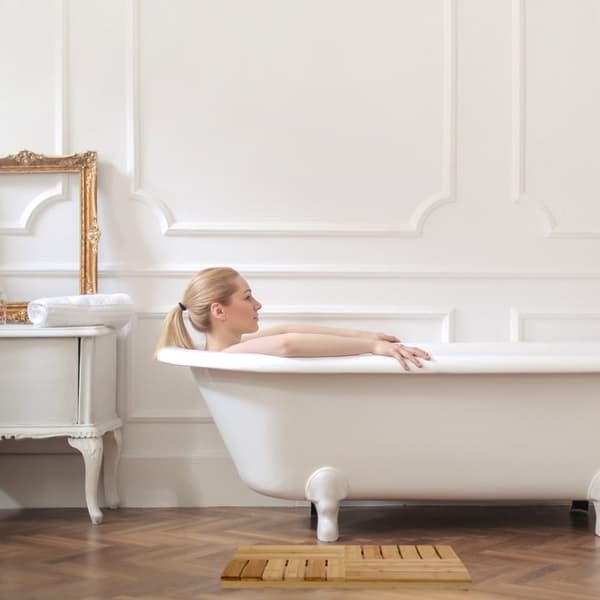Badematte i bambus