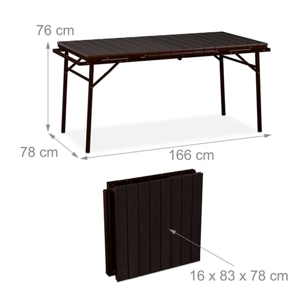 Sammenleggbart hagebord