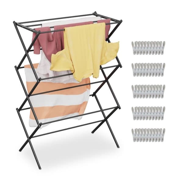 Sammenklappelig bøjle med 50 clips