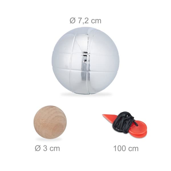 set med 6 boule-kulor