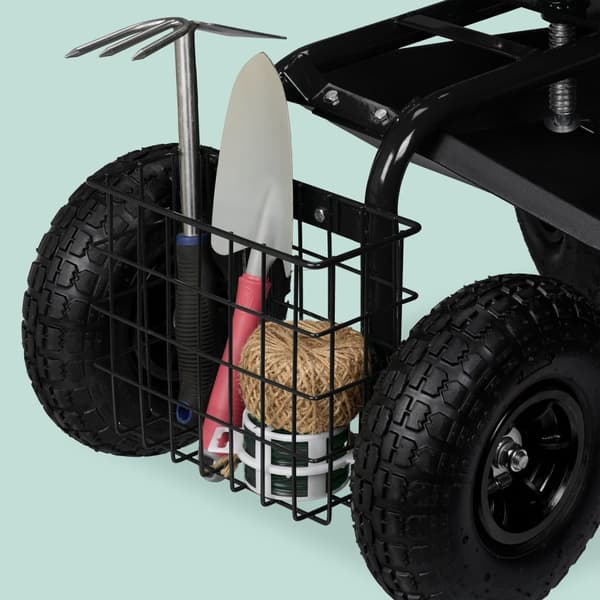 Mobil trädgårdssits med förvaring