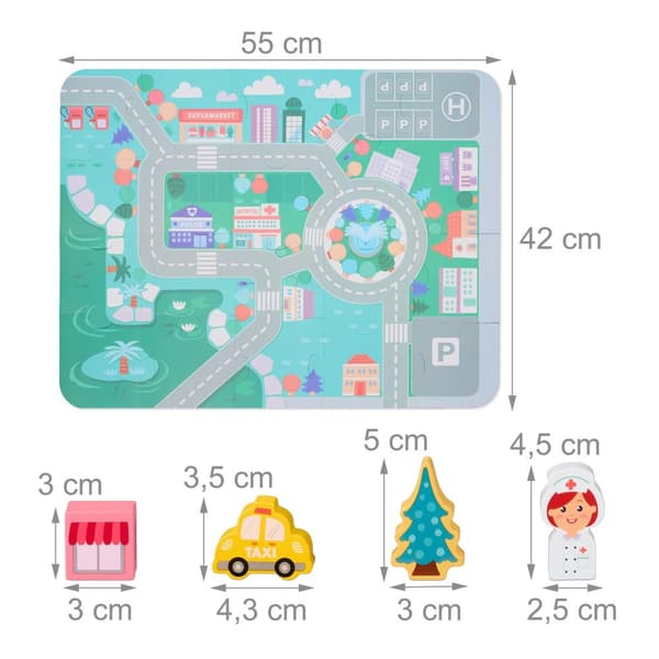 Puisia rakennuspalikoita kaupungin joukko