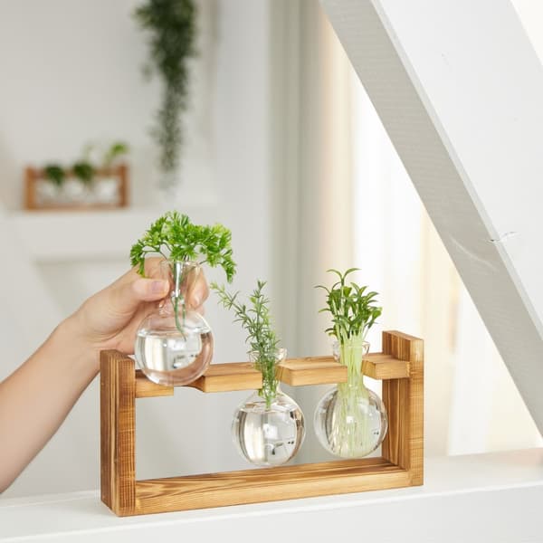 Reagensglassvase med stativ