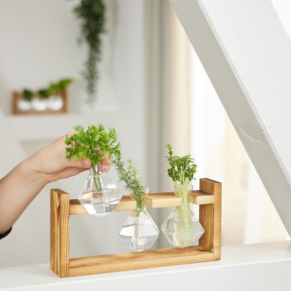 Reagensglassvase med stativ