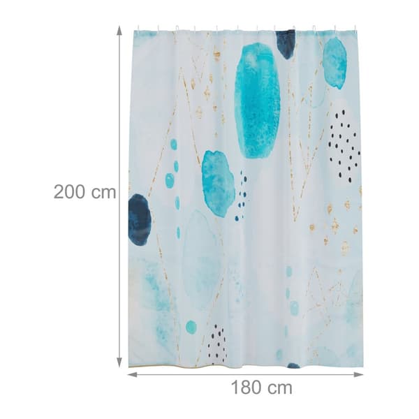 Badeforhæng 180x200 cm med motiv