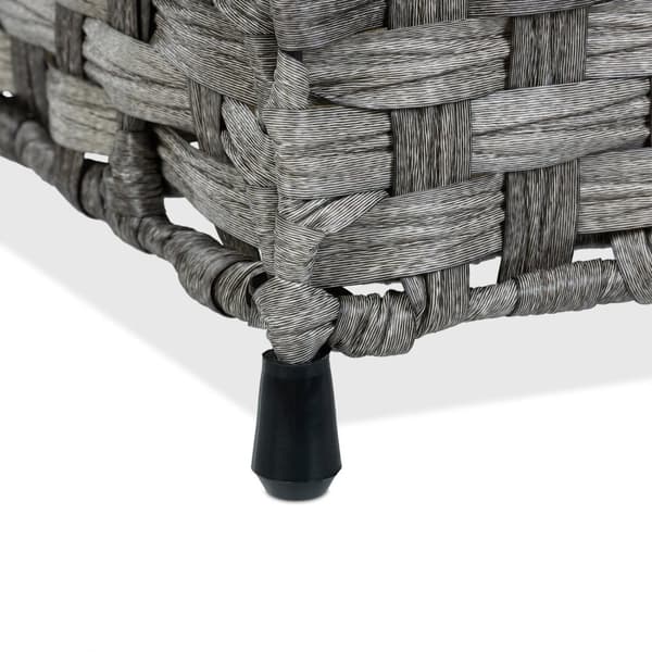 Vasketøjskurv i rattan look 90 l