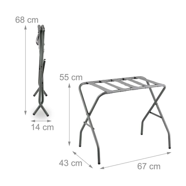 Sammenklappelig frakkestativ i metal
