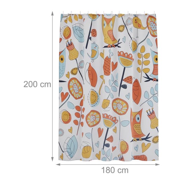 Badeforhæng 180x200 cm med motiv