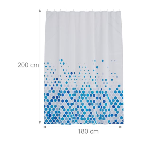 Badeforhæng 180x200 cm med motiv