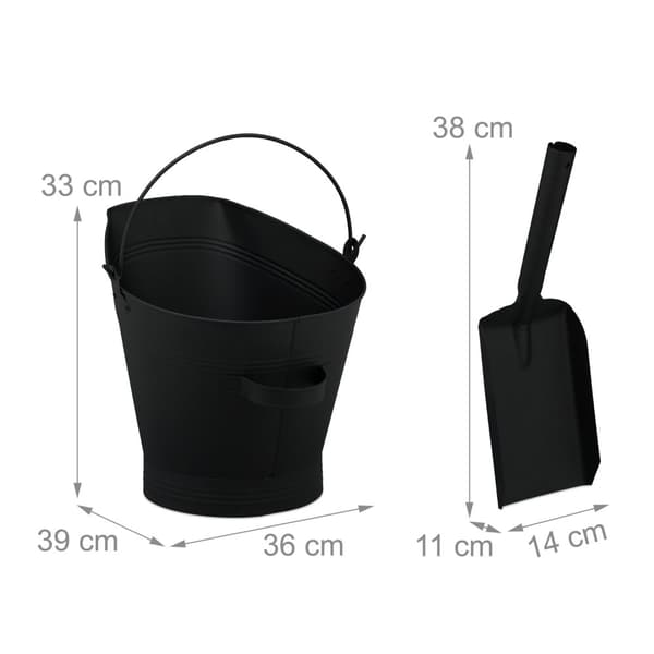 Tuhkakuppi lapiolla 11 l