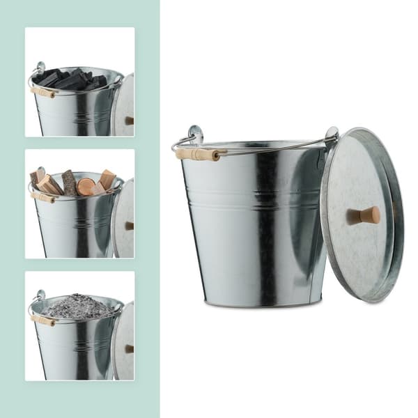 Askahink med lock 12,5 l