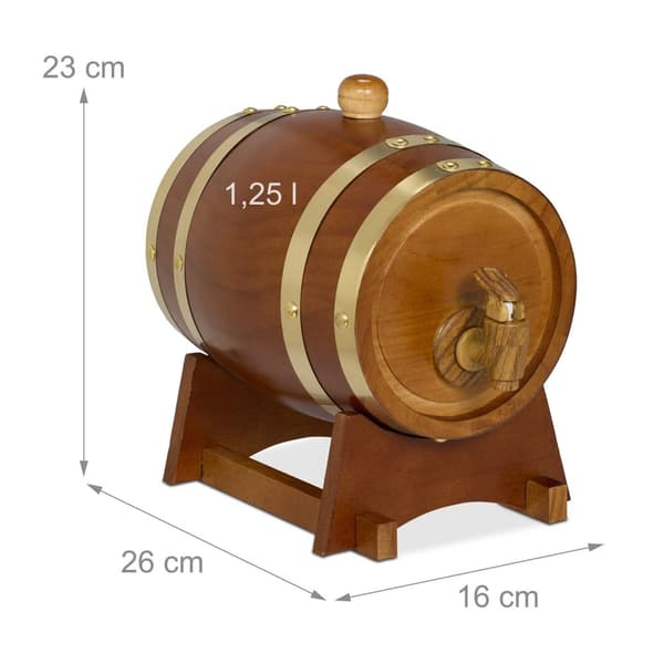 Whiskyfat av tre 1,25 l