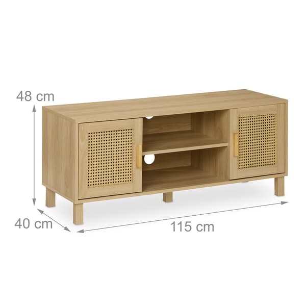 TV-bänk i rattan-design