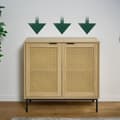 Miniatyrbillede 5 af 7: Skænk med 2 rattan låger