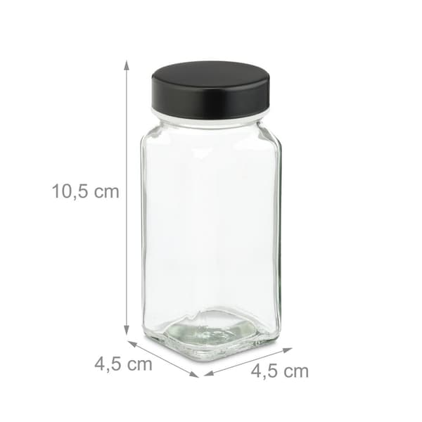 Krydderihylde med 24 glas