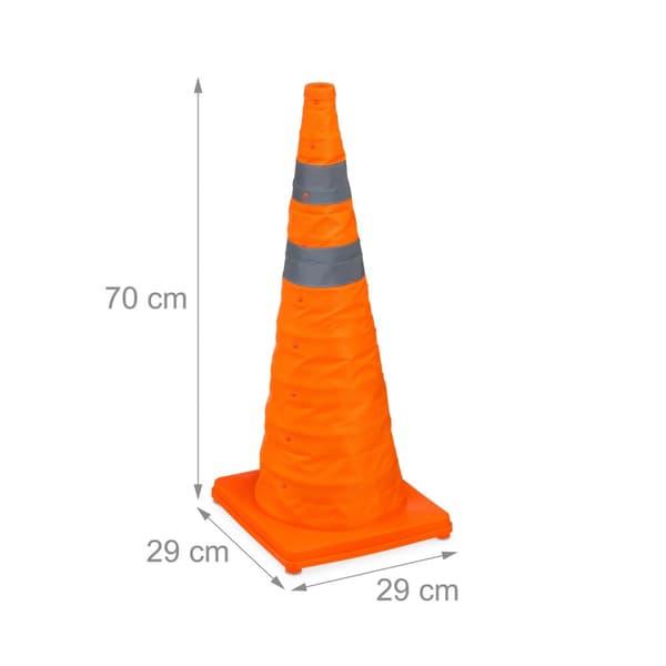 Taitettavat kartiot 70 cm 4-pakkauksessa