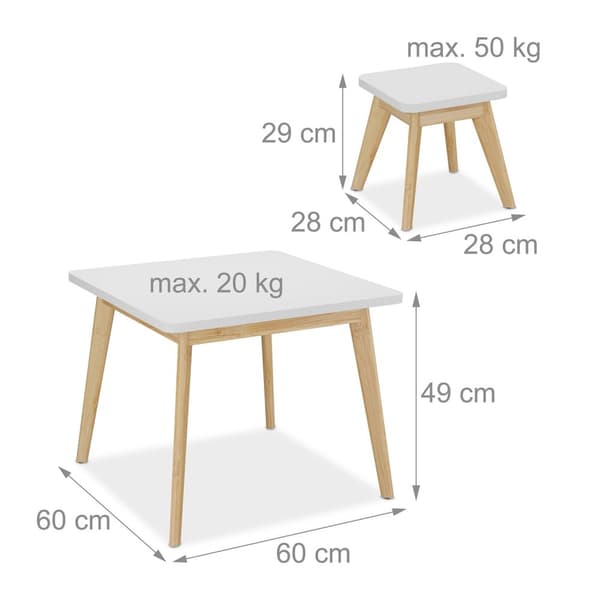 5-delt barnemøbelgruppe