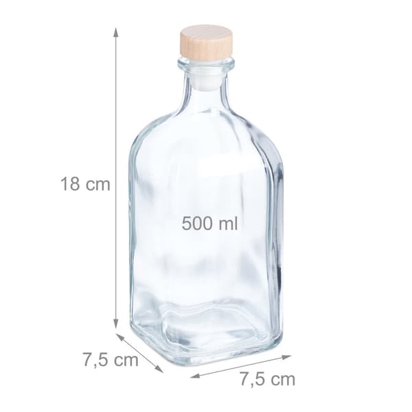 Flasker for påfylling 6-pakning 500 ml