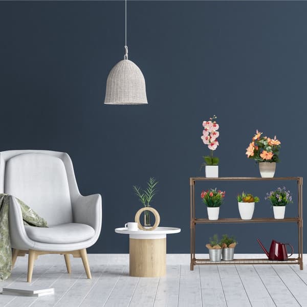 Blomsterstativ i brunt metal 3 niveauer
