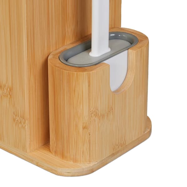 Toalettset i bambu och plast