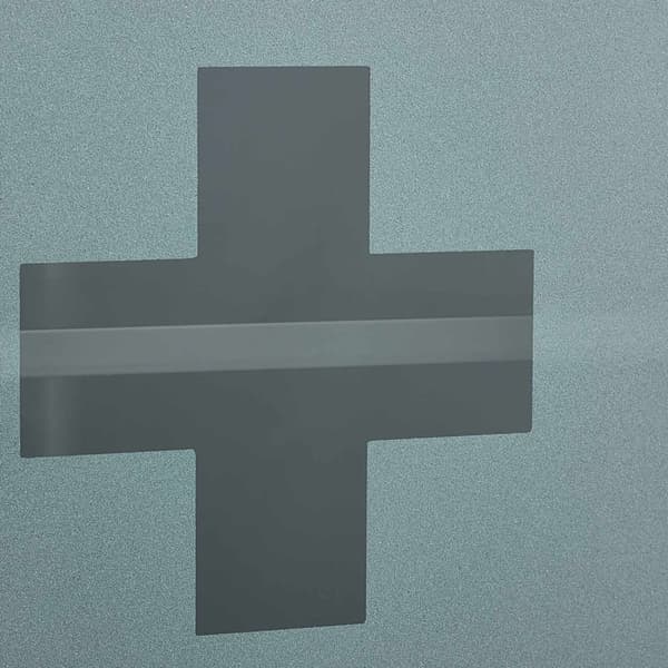 Medicinskab med glaslåge