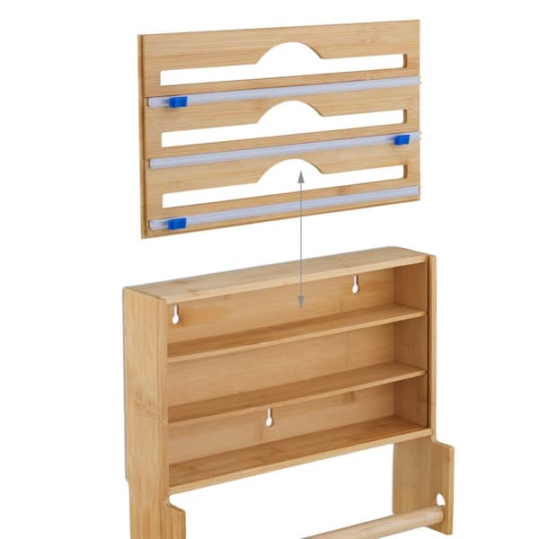 Foliedispenser med køkkenrulleholder