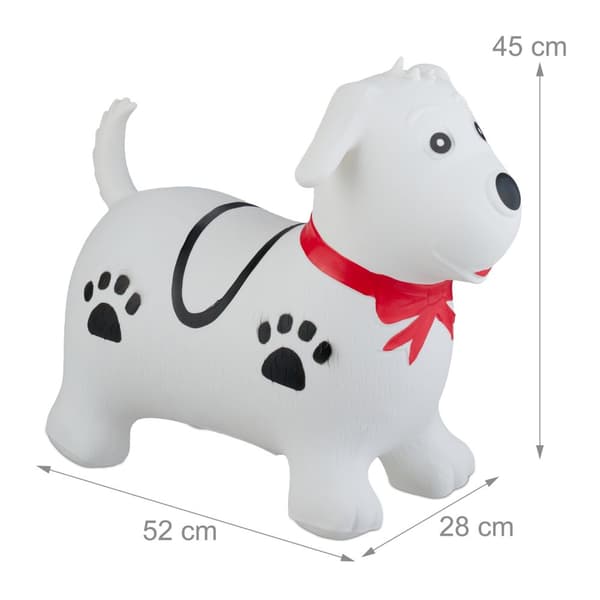 Hoppende hund med bånd