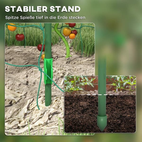 Trellis for klatreplanter, justerbar trellis, planteespalier med nett, planteramme for hage, balkong, stål, grønn, 144 x 167 x 206 cm